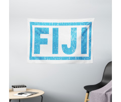 Big Bold Grunge Style Wording Wide Tapestry