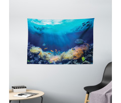 Various Fish Nautical Wide Tapestry