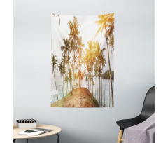 Sunbeams Hitting an Island Tapestry