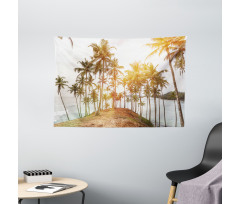 Sunbeams Hitting an Island Wide Tapestry