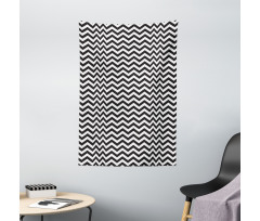 Abstract Quirky Zigzag Tapestry