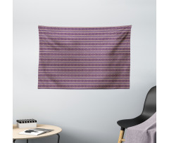 Zigzags V Shapes Geometric Wide Tapestry