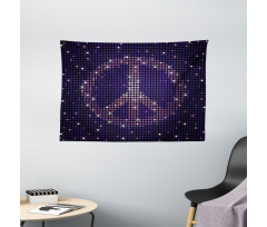 Peace Sign Wide Tapestry