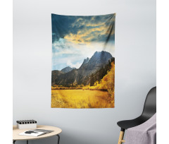 Mountain Grassland Sun Tapestry