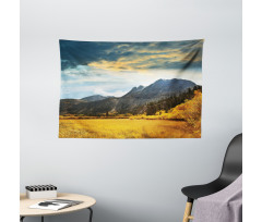 Mountain Grassland Sun Wide Tapestry