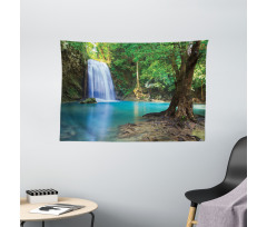 Asia Thailand Jungle Trees Wide Tapestry
