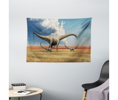 Diplodocus Dinasours Wide Tapestry