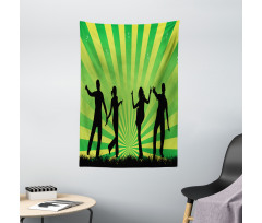 Dancing Youth Shade Art Tapestry