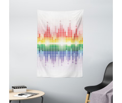 Vibrant Colors Club Disco Tapestry