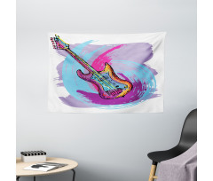 Guitar Instrument Wide Tapestry