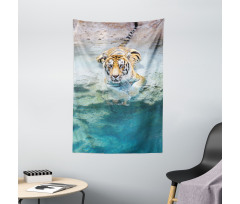 Bengal Tiger in Wild Tapestry