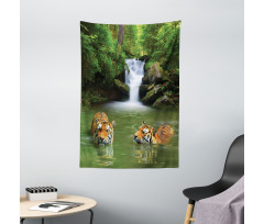 Siberian Tigers Tapestry