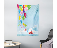 Carnival Tent Balloons Tapestry