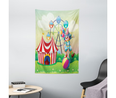 Clown Inflatable Ball Tapestry