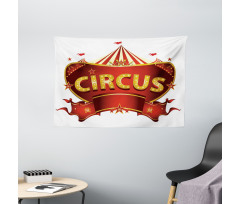 Carnival Sign Nightlife Wide Tapestry