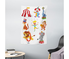 Circus Wild Animals Tapestry