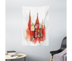 Red Square Saint Basil Art Tapestry