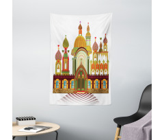 Slavic Architecture Fantasy Tapestry