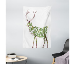 Garden Deer Celebration Tapestry