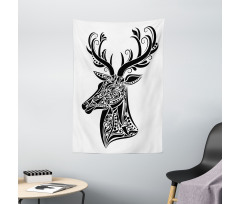 Deer Animal Tattoo Tapestry