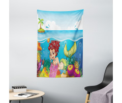 Palm Trees in Island Tapestry