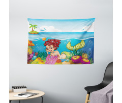 Palm Trees in Island Wide Tapestry