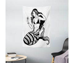 Fish Tailed Young Girl Tapestry