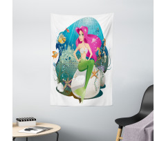 Underwater Mermaid Tapestry