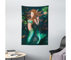 Mermaid Lake Lilies Tapestry