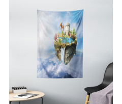 Dragon Castle Tower Tapestry