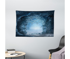 Foggy Palace Wide Tapestry
