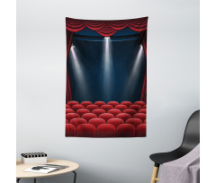 Classic Stage with Curtain Tapestry