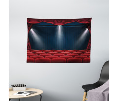 Classic Stage with Curtain Wide Tapestry