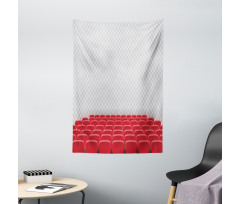 Theater Chairs Row Graphic Tapestry