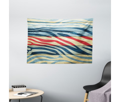 Country Zebra on Wood Wide Tapestry
