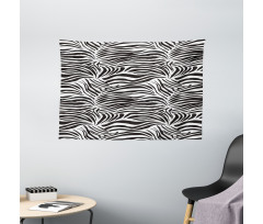 Wild Zebra Lines Wide Tapestry