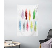 Bohemian Colorful Fluff Tapestry