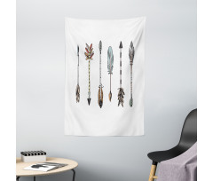 Tribal Arrows Drawn by Hand Tapestry