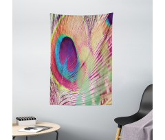 Colorful Macro Plume Photo Tapestry