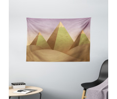 Pyramids Dune Sand Wide Tapestry