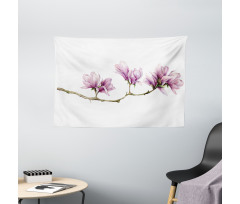 Magnolia on a Branch Wide Tapestry