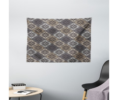Ethnic Tribal Structures Wide Tapestry