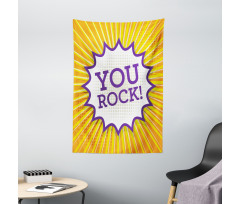 Inspirational Text Bubble Tapestry