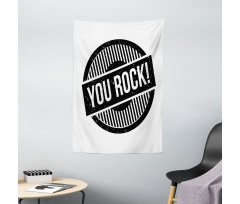 Stamp Grunge Motivational Tapestry