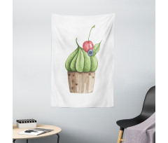 Tasty Cherry Food Graphic Tapestry