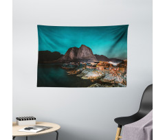 Aurora Borealis Norway Wide Tapestry