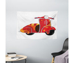 Hippie Urban Scooter Wide Tapestry