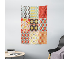 Vintage Abstract Shape Tapestry