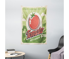 Vintage Tomato Poster Tapestry