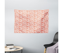 Retro Pastel Rounds Wide Tapestry